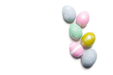 easter background. isolated on white