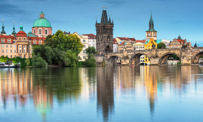 Fototapeta na wymiar Wonderful Prague in the morning