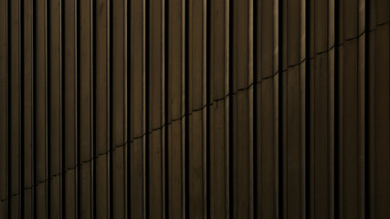Brown metal lines on the wall
