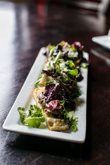 bread and salad