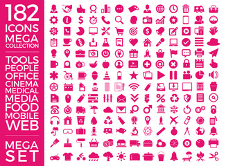 Set Of Icons, Quality Icon Pack Collection Vector Design Eps 10