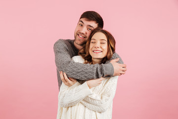 Fototapeta premium Portrait of happy loving couple