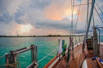 Sailboat in the Bahamas