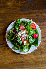 strawberry spinach salad