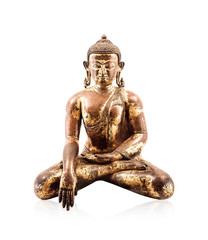 Buddha statue isolated on white background