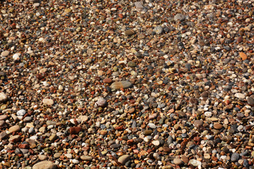 Pebble colorful small stone background