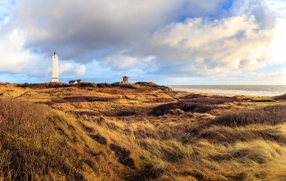 Blavandshuk Fyr on a sunny winter afternoon