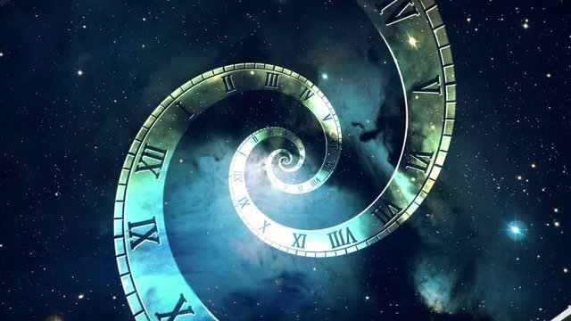 Space Time Warp Spiral Animation Seamless Looping Background 03 Blue Cyan