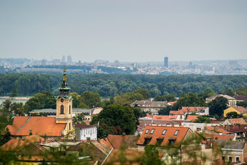 Fototapeta na wymiar Belgrade, Serbia September 02, 2014: Panorama of Belgrade