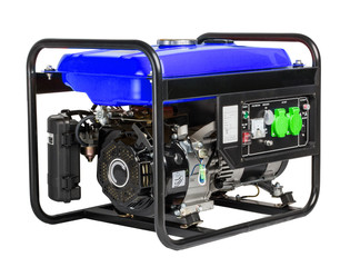Portable Gasoline Generator Isolated on White