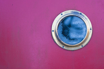 porthole pink background