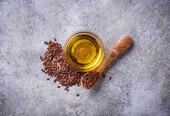 Linseed oil and flax seeds