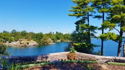 View of St. Lawrence River from Heart Island