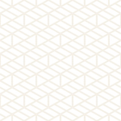 Vector seamless subtle stripes pattern. Modern stylish texture with monochrome trellis. Repeating geometric hexagonal grid.