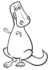 dinosaur cartoon character color book
