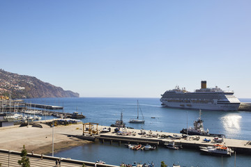 Madeira island - view of the sea from Funchal