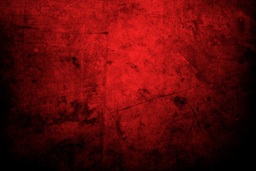 Red concrete wall