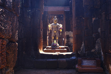 old temple and statue in thailand