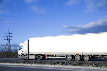 White Truck On Highway