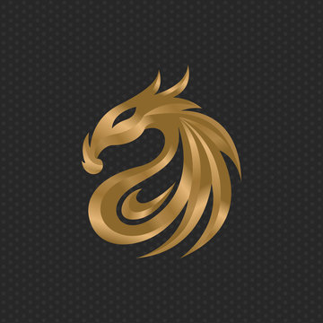 Dragon logo design template ,Vector illustration