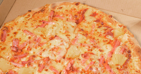Cheese pizza close up