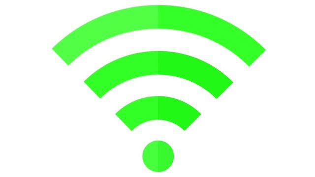 wifi symbol logo green loop