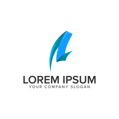 Fototapeta premium creative letter A logo design concept template. fully editable vector