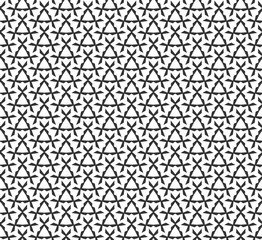 Abstract geometric Seamless pattern . Repeating geometric Black and white texture. geometric decoration
