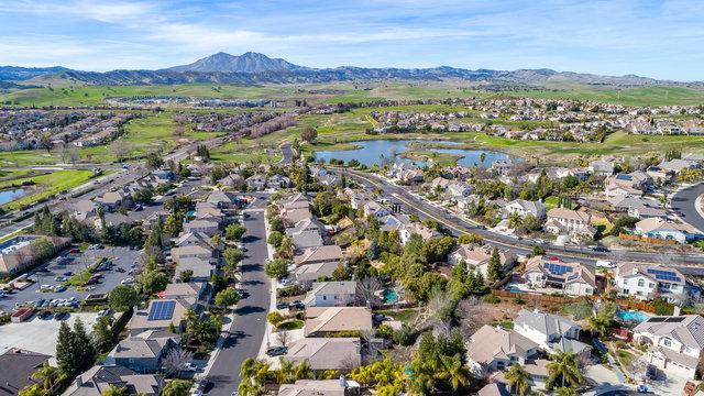 Aerial Photo Of A Community In Brentwood, California