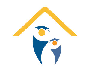 education scholar house education scholarship image vector icon logo symbol