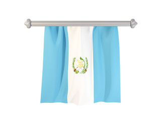 Pennant with flag of guatemala