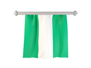Pennant with flag of nigeria