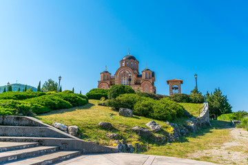 A picturesque Orthodox Old Temple in Trebinje. Bosnia and Herzegovina.