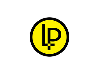 Initial Letter LP Design Logo Vector Graphic Branding Letter Element.