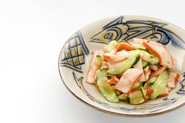 中華いかとキュウリの和え物