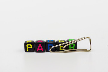 Colorful plastic beads with letters.conceptual image
