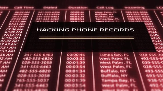 Hacking into Library of Phone Records in online database 