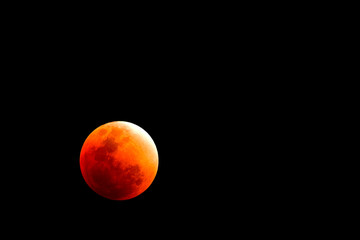 Bloody Moon on the sky
