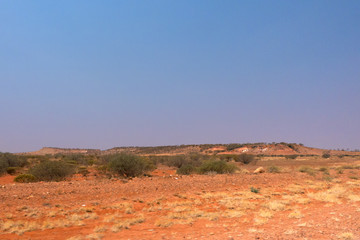 Arid desert view in the outback of the Northern Territory