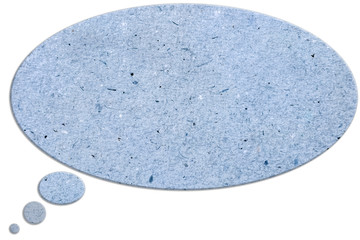 bulle fond carton bleu