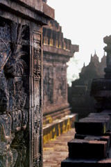 Fototapeta premium Borobudur temple wall relief