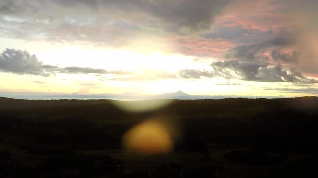 Redoubt Alaska Sunset Timelapse