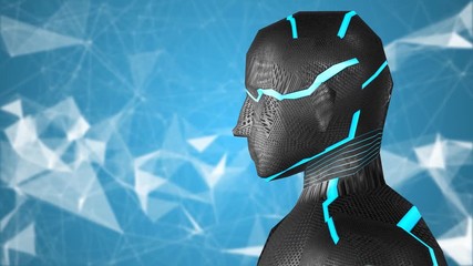 AI Artificial intelligence brain digital robotic brain deep learning