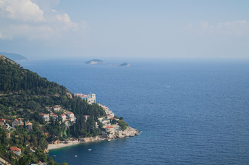 Fototapeta na wymiar Peninsula Just Outside Dubrovnik, Croatia