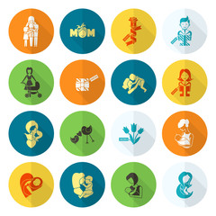 Happy Mothers Day Icons