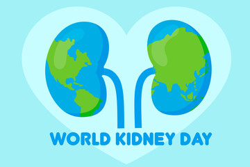world kidney day concept