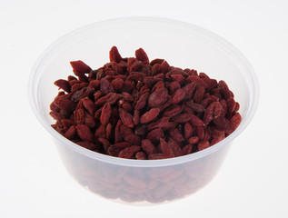 goji berries. Red dry goji berries