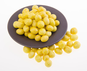 Peanutes or Crispy Coated Peanuts on background.