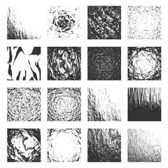 Relief stone surface texture. Old concrete wall. Monochrome image. Grunge distress texture. Vector template. Distress backgrounds collection