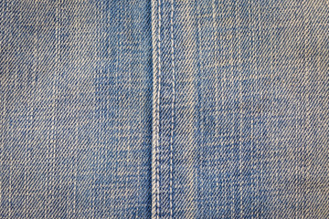 Closeup of blue jeans texture